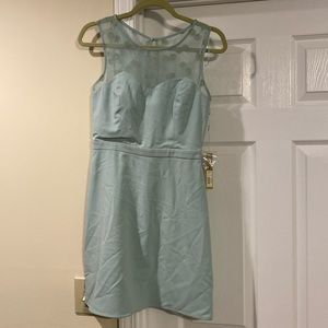LC Lauren Conrad blue/mint Skater dress